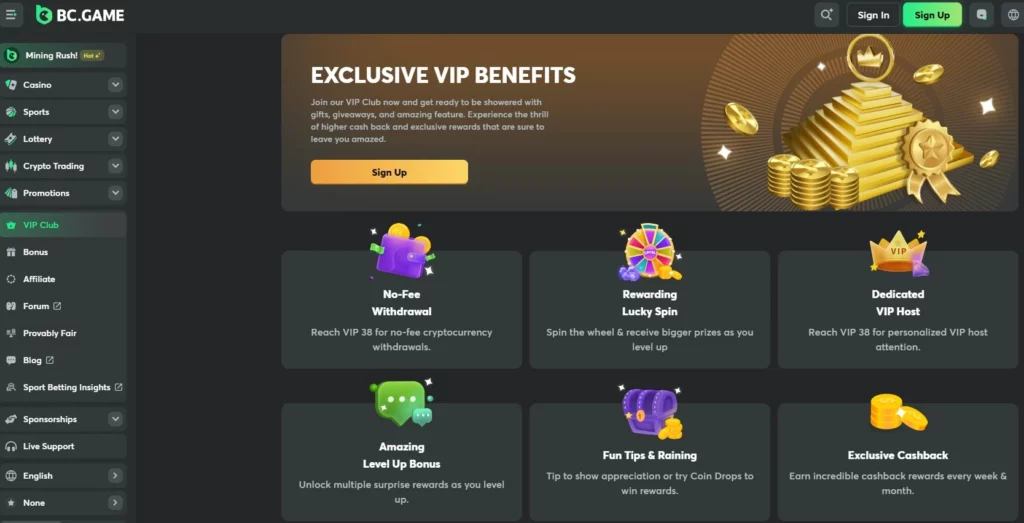 BC.Casino vip program